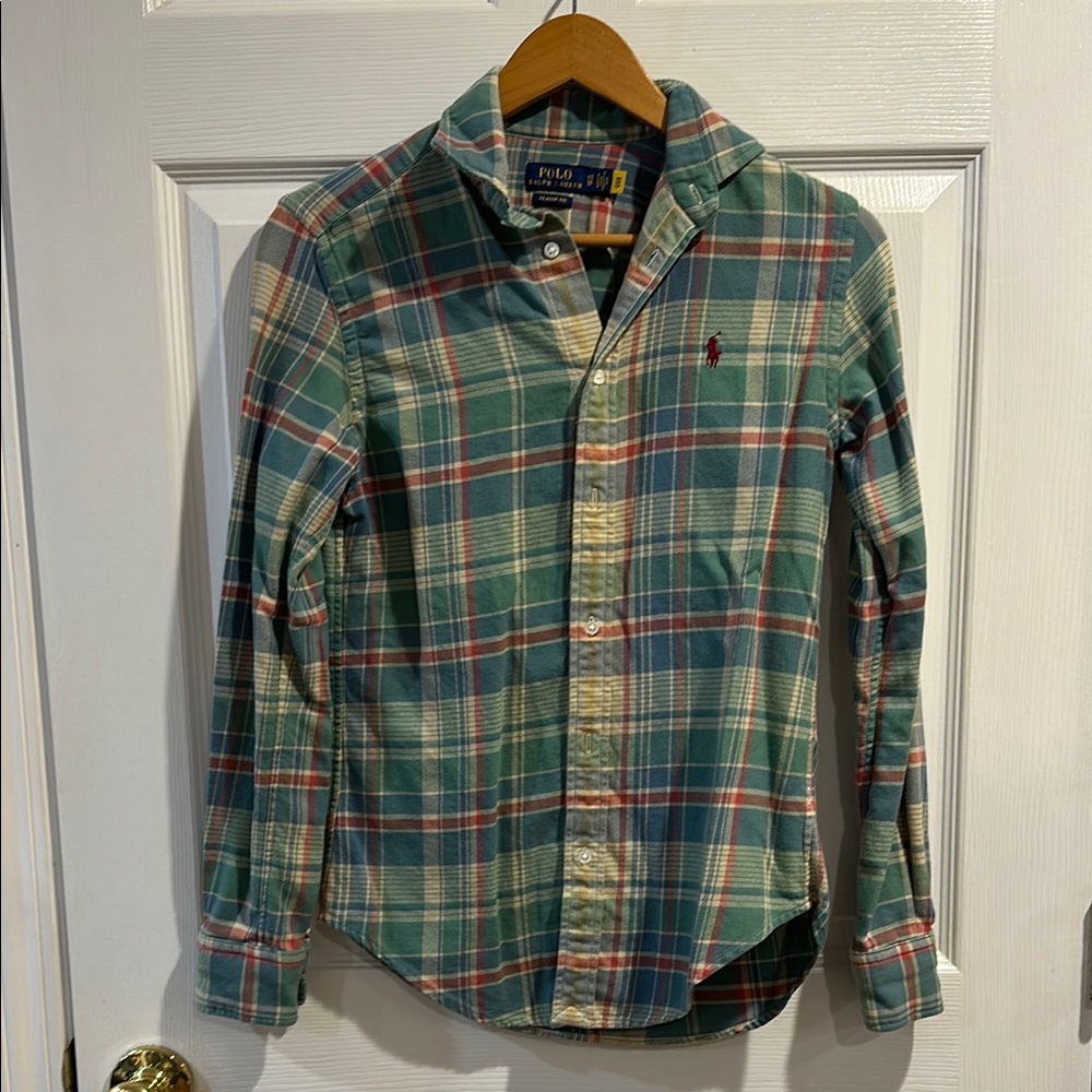 Ralph Lauren Green Button Down Shirt